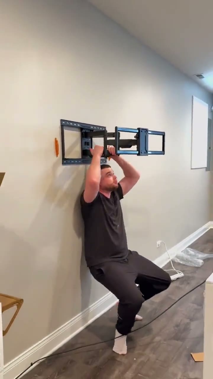 Standard TV wall mount setup